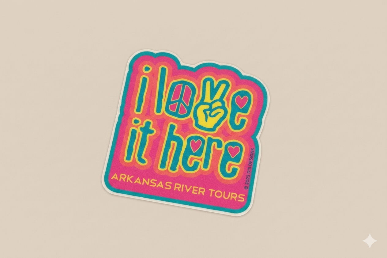 I Love It Here Mini Sticker